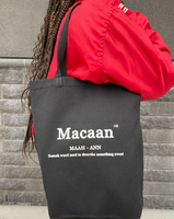Macaan Black Tote Bag
